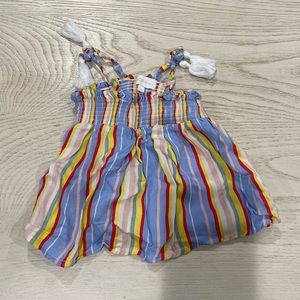 BCBG GIRLS DRESS 2T COLORFUL STRIPED